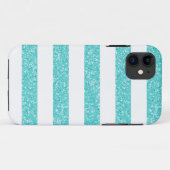 Sparkle Glitter look Stripes iPhone 5 BT Hoesje (Achterkant (horizontaal))