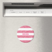 Sparkle Glitter look Stripes Magnet (Insitu (Vaatwasser))