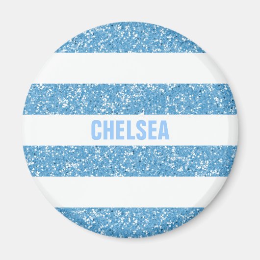 Sparkle Glitter look Stripes Magnet (Voorkant)