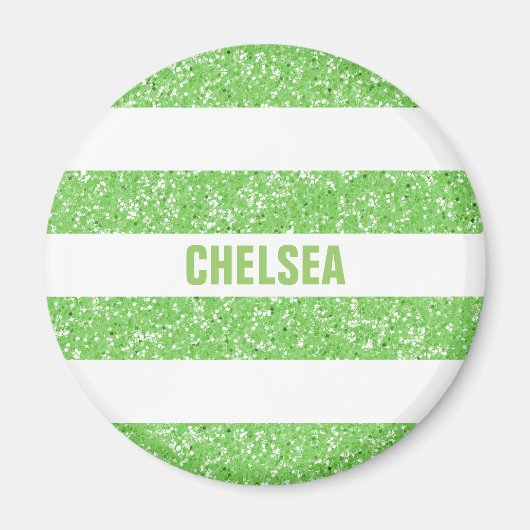 Sparkle Glitter look Stripes Magnet (Voorkant)