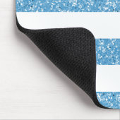 Sparkle Glitter look Stripes Mousepad Muismat (Hoek)