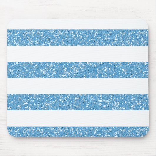 Sparkle Glitter look Stripes Mousepad Muismat (Voorkant)