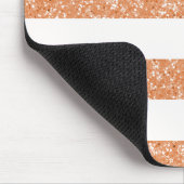 Sparkle Glitter look Stripes Mousepad Muismat (Hoek)