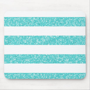 Sparkle Glitter look Stripes Mousepad Muismat