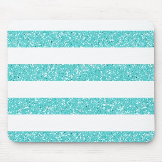 Sparkle Glitter look Stripes Mousepad Muismat (Voorkant)
