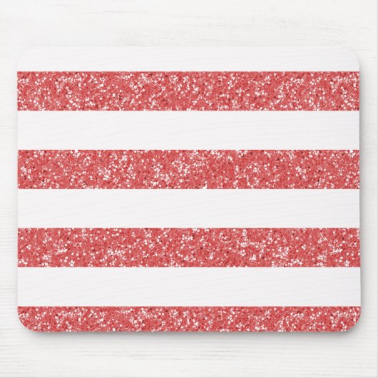 Sparkle Glitter look Stripes Mousepad Muismat (Voorkant)