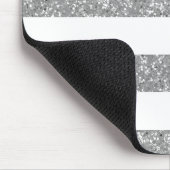 Sparkle Glitter look Stripes Mousepad Muismat (Hoek)