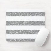 Sparkle Glitter look Stripes Mousepad Muismat (Met muis)