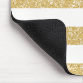 Sparkle Glitter look Stripes Mousepad Muismat (Hoek)