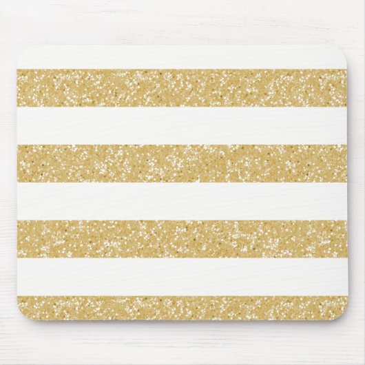 Sparkle Glitter look Stripes Mousepad Muismat (Voorkant)