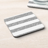 Sparkle Glitter look Stripes Onderzetters (Linkerzijde)