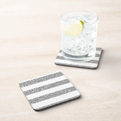 Sparkle Glitter look Stripes Onderzetters (Rechterzijde)