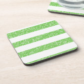 Sparkle Glitter look Stripes Onderzetters (Linkerzijde)