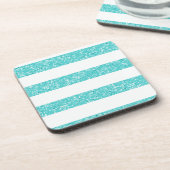 Sparkle Glitter look Stripes Onderzetters (Linkerzijde)