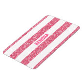 Sparkle Glitter look Stripes Premium Magnet Magneet (Linkerzijde)