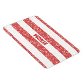 Sparkle Glitter look Stripes Premium Magnet Magneet (Rechterzijde)