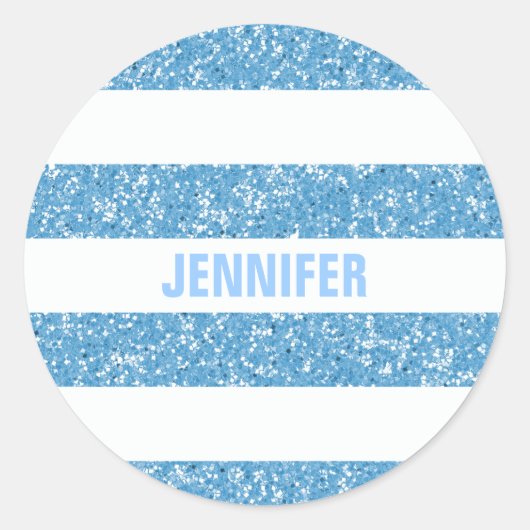 Sparkle Glitter look Stripes Stickers (Voorkant)