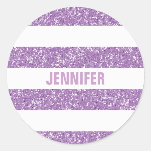 Sparkle Glitter look Stripes Stickers (Voorkant)