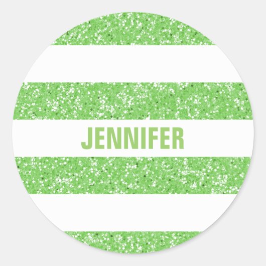 Sparkle Glitter look Stripes Stickers (Voorkant)