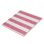 Sparkle Glitter look Stripes Tile Tegeltje (Zijkant)