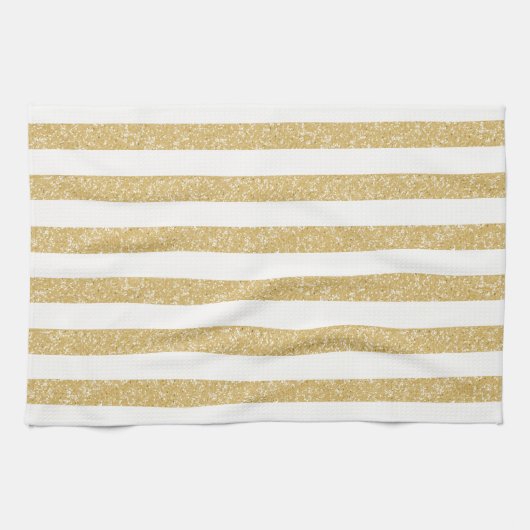 Sparkle Glitter look Stripes Towel Theedoek (Horizontaal)
