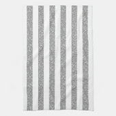 Sparkle Glitter look Stripes Towel Theedoek (Verticaal)