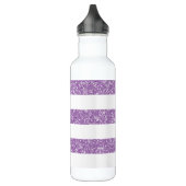 Sparkle Glitter look Stripes Waterfles (Links)