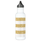 Sparkle Glitter look Stripes Waterfles (Links)