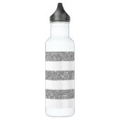 Sparkle Glitter look Stripes Waterfles (Links)