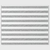 Sparkle Glitter look Stripes Wrapping Paper Cadeaupapier (Vlak)