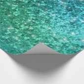 Sparkle Glitter Mermaid look Wrapping Paper Cadeaupapier (Hoek)