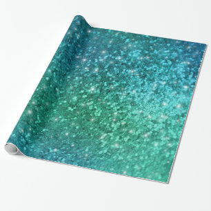 Sparkle Glitter Mermaid look Wrapping Paper Cadeaupapier