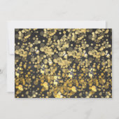 Sparkle Glitter New Years Uitnodiging (Achterkant)