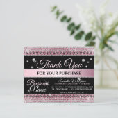 Sparkle Glitter Pink Jewelry Hartelijk dank voor u (Staand voorkant)