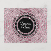 Sparkle Glitter Pink Jewelry Hartelijk dank voor u (Achterkant)