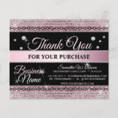 Sparkle Glitter Pink Jewelry Hartelijk dank voor u (Voorkant)