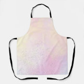 Sparkle Glitter Pink Waterverf Apron Schort (Voorkant)