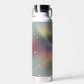 Sparkle glitter roze melkwegkleurig waterfles (Voorkant)