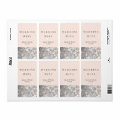 Sparkle Glitter Sequins Glam Wine Labels (Full Sheet)