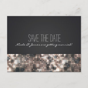 Sparkle Glitter Sequins Glamor Black Briefkaart