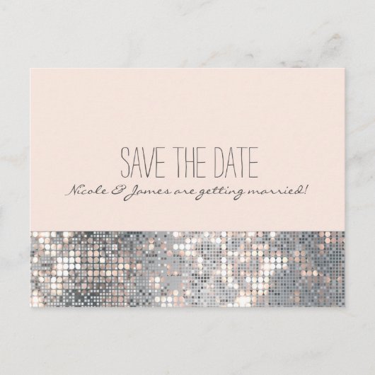 Sparkle Glitter Sequins Glamor Chic Briefkaart (Voorkant)