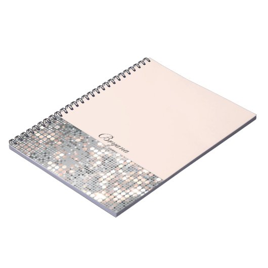 Sparkle Glitter Sequins Glamor Notitieboek Journal (Linkerzijde)