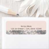 Sparkle Glitter Sequins Glamour Adresetiketten Etiket (Insitu)