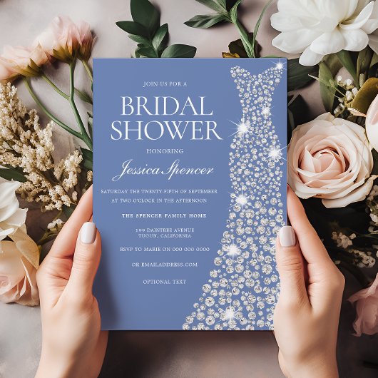 Sparkle Glitter Wedding Dress Vrijgezellenfeest no Kaart