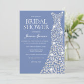 Sparkle Glitter Wedding Dress Vrijgezellenfeest no Kaart (Staand voorkant)