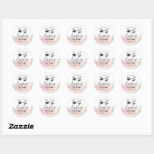 Sparkle glittery wink-welder ronde sticker (Vel)