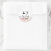 Sparkle glittery wink-welder ronde sticker (Tas)