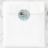 Sparkle glittery wink-welder ronde sticker (Tas)
