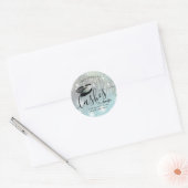 Sparkle glittery wink-welder ronde sticker (Envelop)