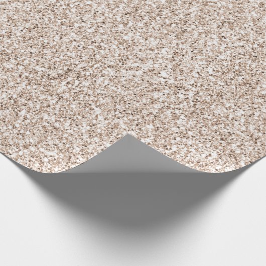 Sparkle Glitz Blush Pink Glitter Cadeaupapier (Hoek)